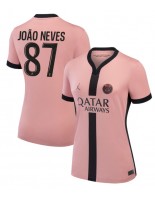 Paris Saint-Germain Joao Neves #87 Alternativní Dres pro Dámské 2024-25 Krátký Rukáv